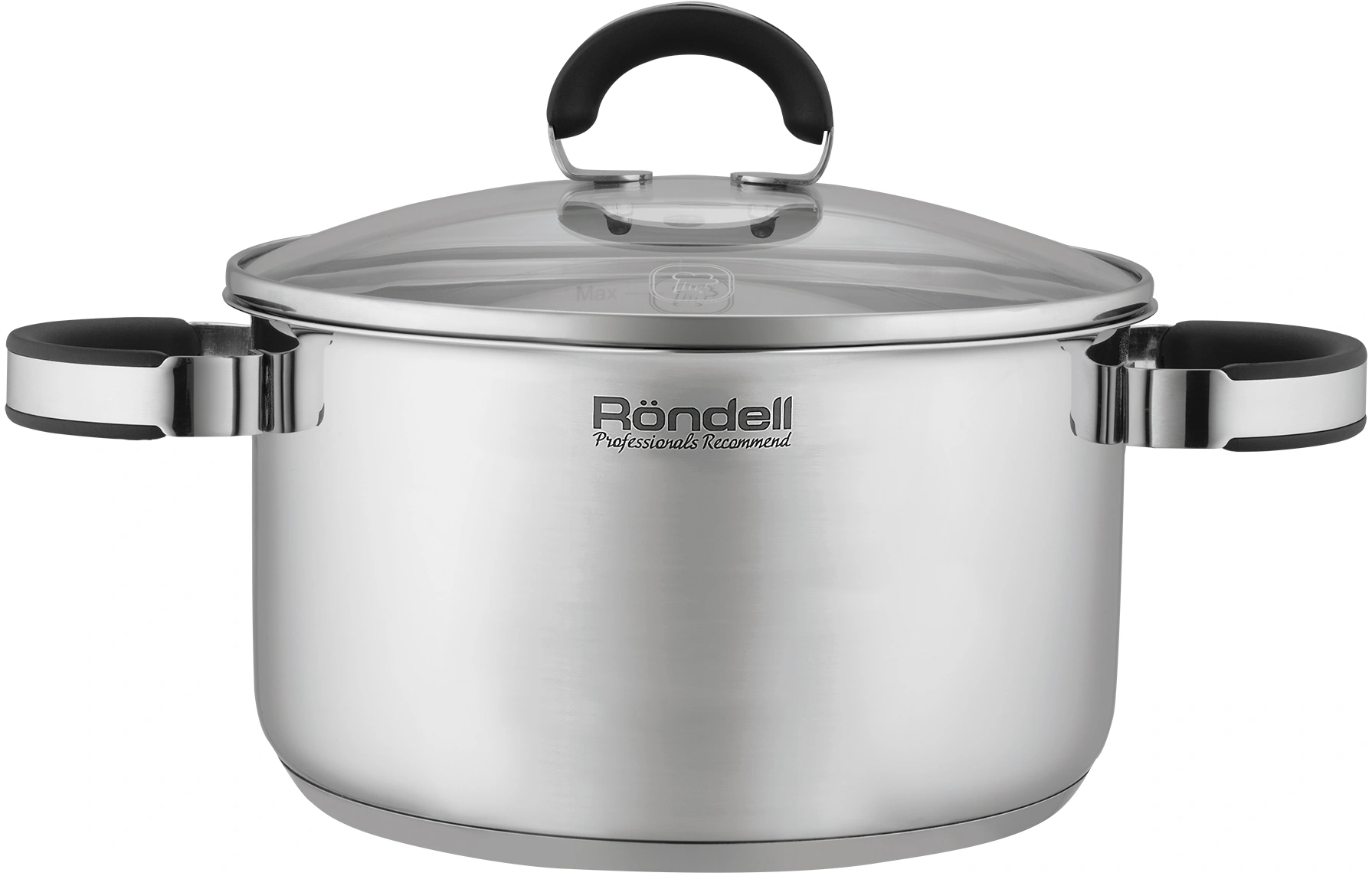 Кастрюля Rondell Brando RDS-1804 3.1л. d=20см (с крышкой) стальной