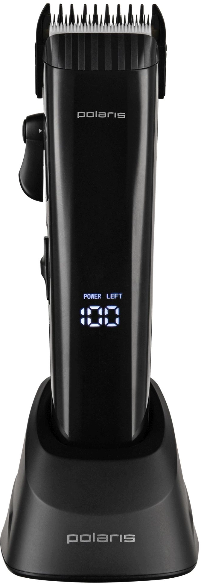 Машинка для стрижки Polaris PHC 4100 черный 3Вт (насадок в компл:9шт)