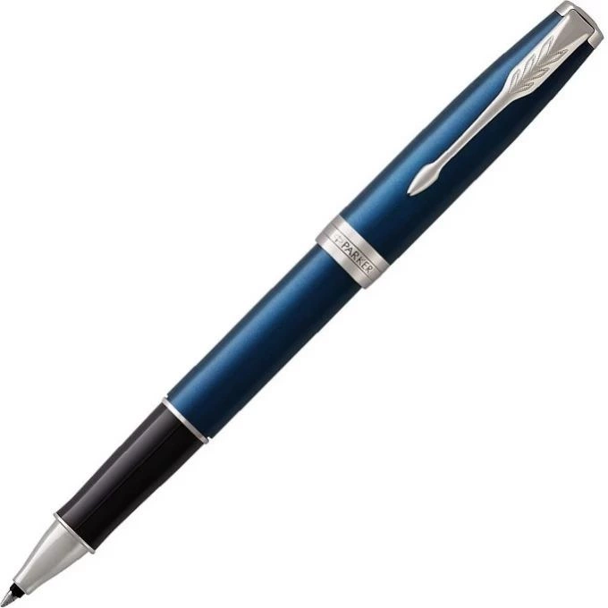 Ручка роллер Parker Sonnet Core T539 (1931535) LaqBlue CT F черн. черн. подар.кор.