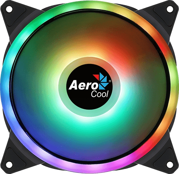 Вентилятор Aerocool Duo 14 ARGB 140x140x25mm черный 6-pin 23.2dB 220gr Ret