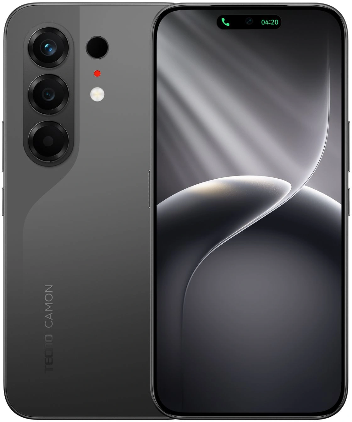 Смартфон Tecno Camon 50 256Gb 8Gb черный моноблок 3G 4G 2Sim 6.78" 1208x2644 Android 16 50Mpix 802.11 a/b/g/n/ac NFC GPS GSM900/1800 GSM1900 Protect FM