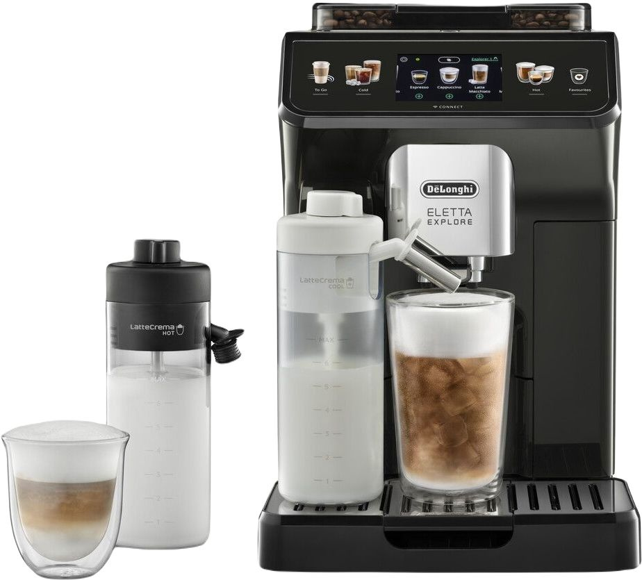 Кофемашина Delonghi Eletta Explore ECAM450.65.G 1450Вт черный