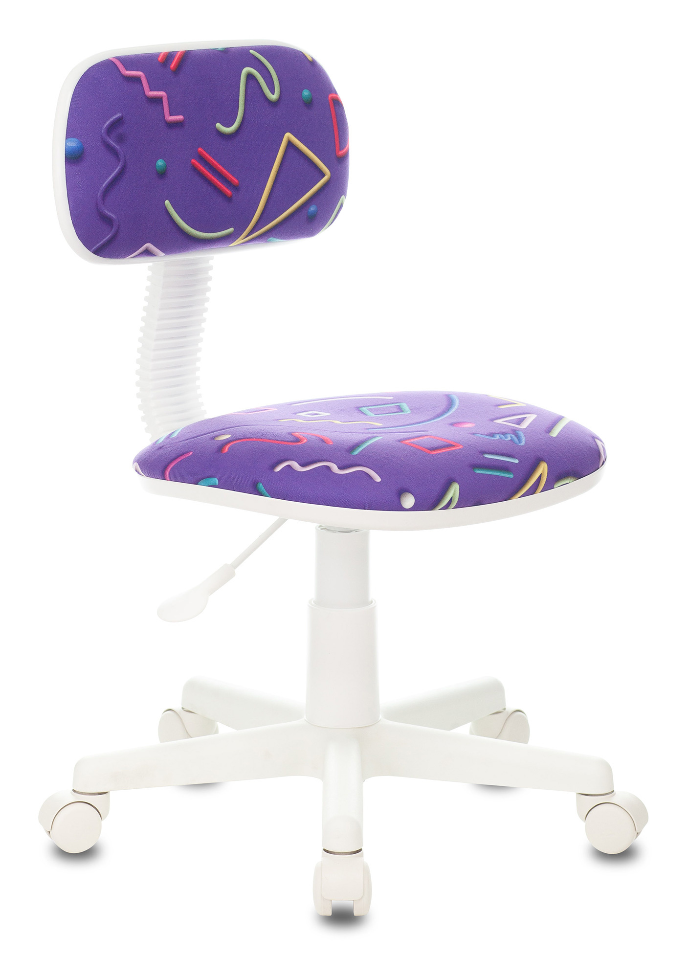 Кресло детское Бюрократ CH-W201NX фиолетовый Sticks 08 крестов. пластик