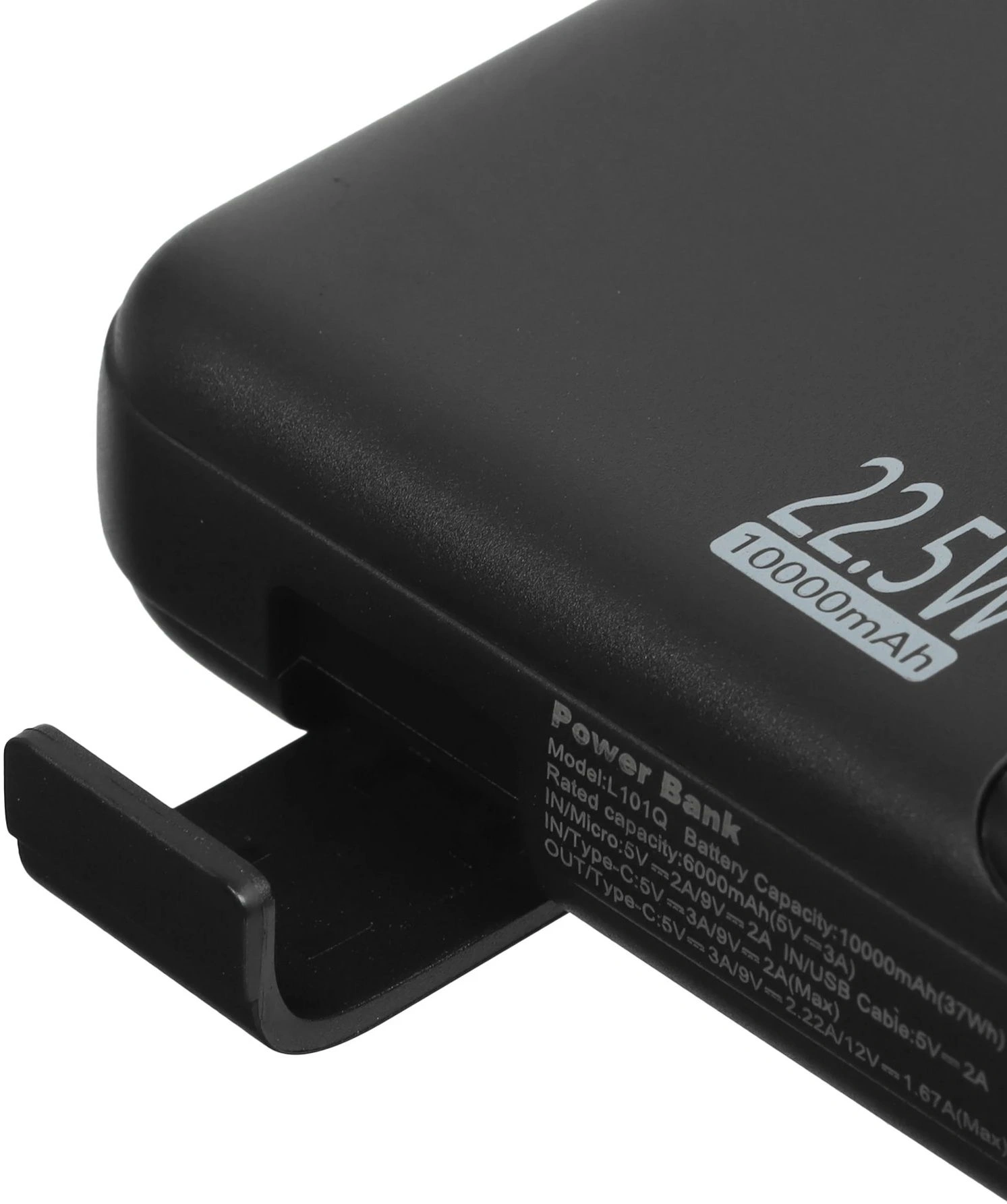 Мобильный аккумулятор Tecno OnGO L101Q 10000mAh QC3.0/PD3.0 22.5W 3A 2xUSB-A/USB-C черный Мобильный аккумулятор Tecno OnGO L101Q 10000mAh QC3.0/PD3.0 22.5W 3A 2xUSB-A/USB-C черный