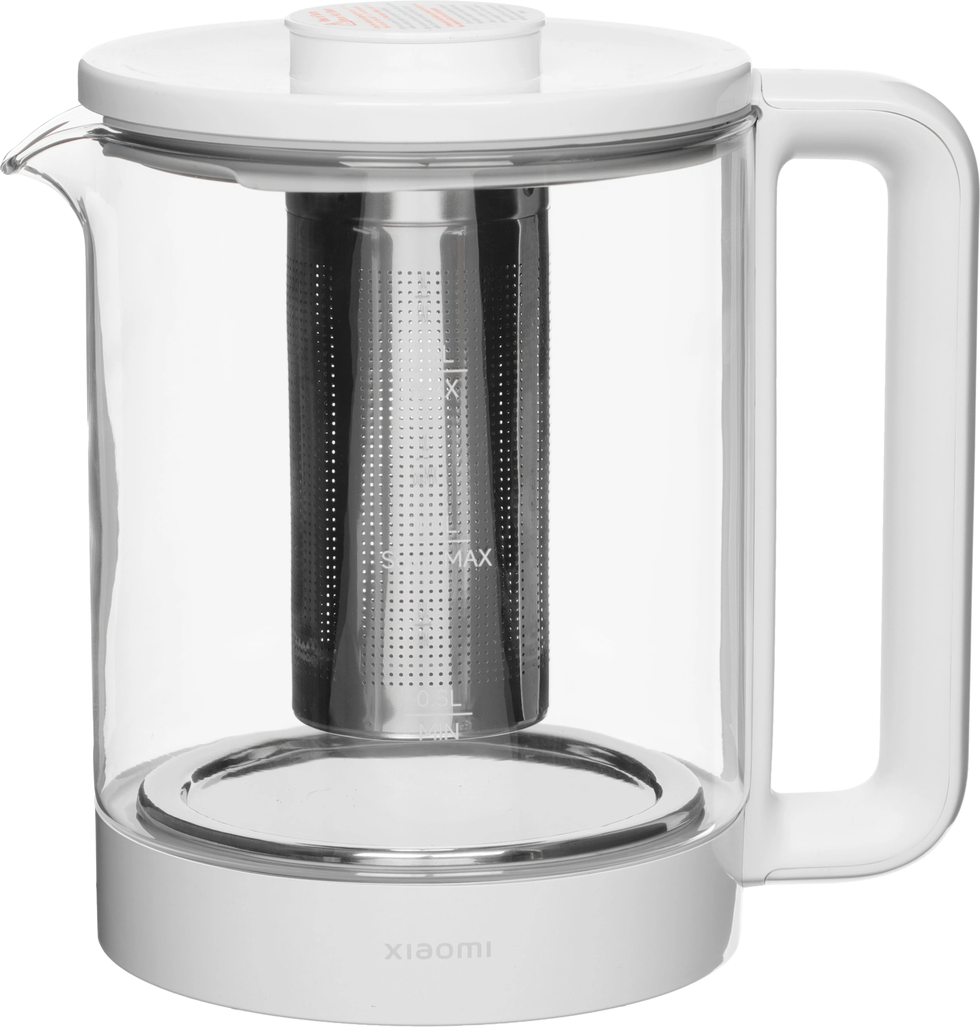 Чайник электрический Xiaomi Multifunctional Kettle EU 1.5л. 800Вт белый/прозрачный корпус: стекло/пластик (BHR9118EU)
