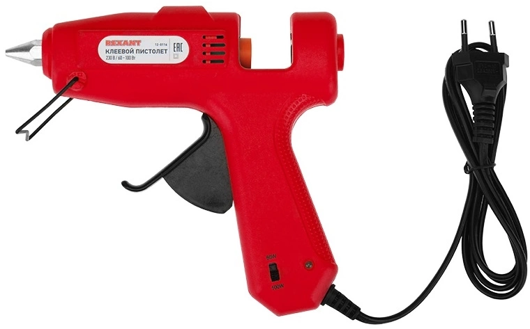 Клеевой пистолет Rexant 12-0116 100Вт 15.5гр/мин стерж.:11мм