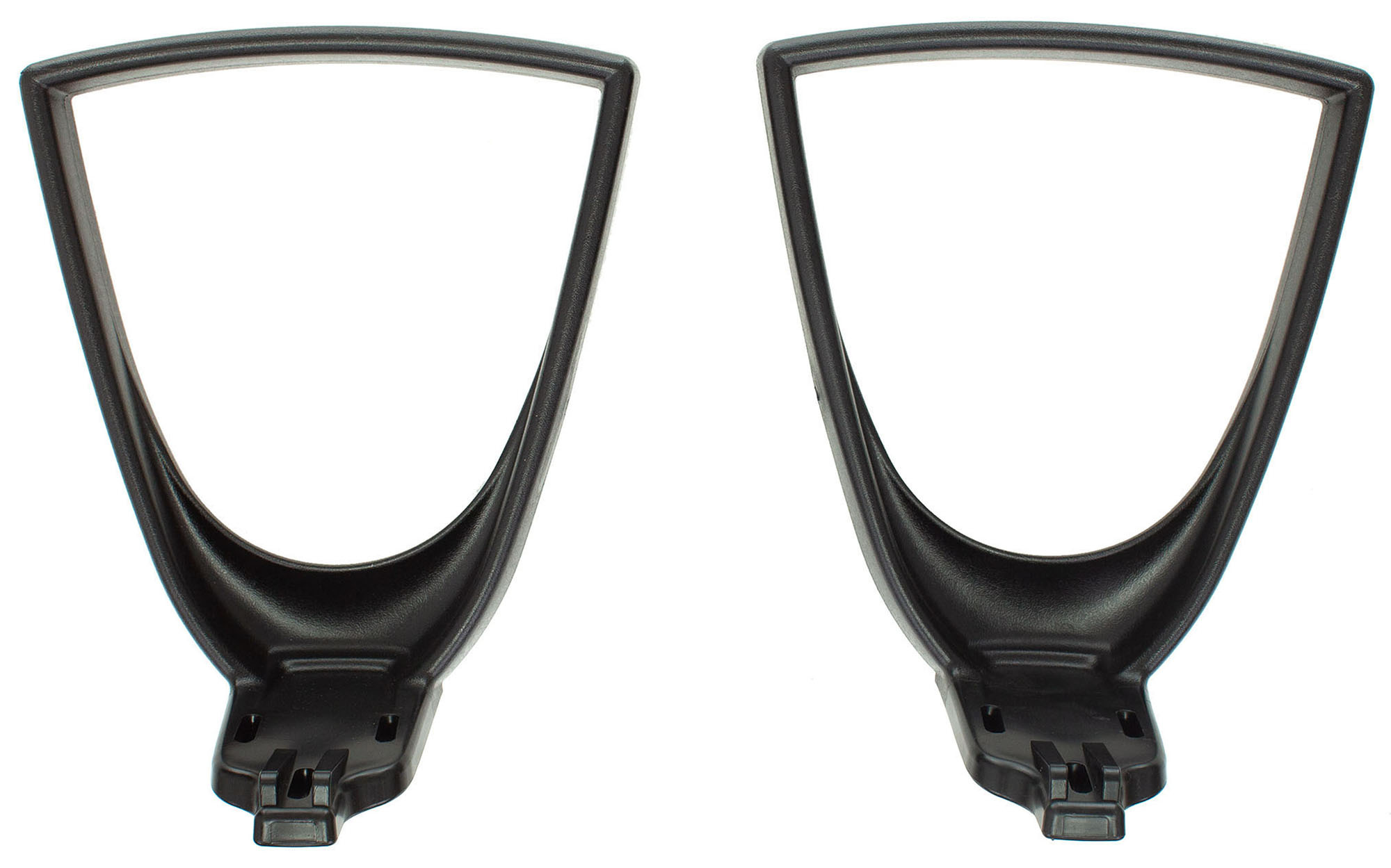 Подлокотники Бюрократ Престиж ARM/1300 черный для офис.кресла комплект 2шт пластик треугольный