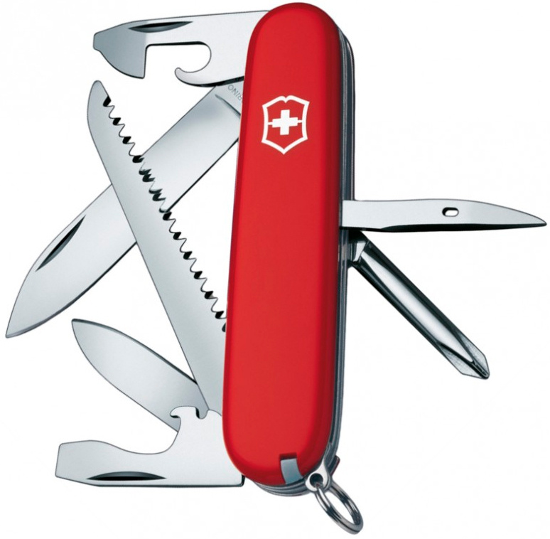 Нож перочинный Victorinox Hiker (1.4613) 91мм 13функц. красный карт.коробка