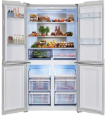 Холодильник Lex LCD505WGID 2-хкамерн. белый стекло инвертер