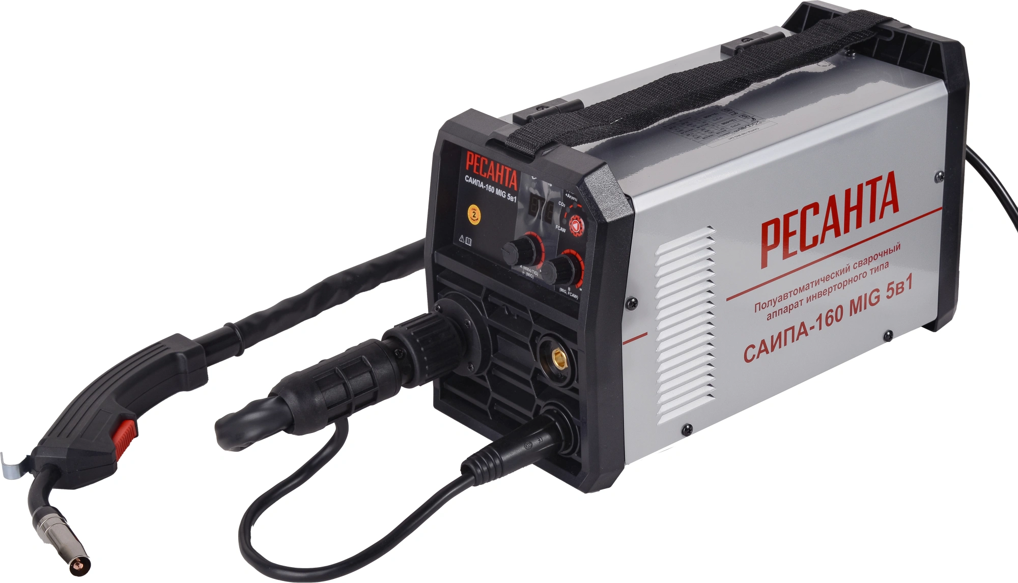 Сварочный аппарат Ресанта САИПА-160 инвертор FLUX, MMA, TIG-Lift, MIG 4.1кВт