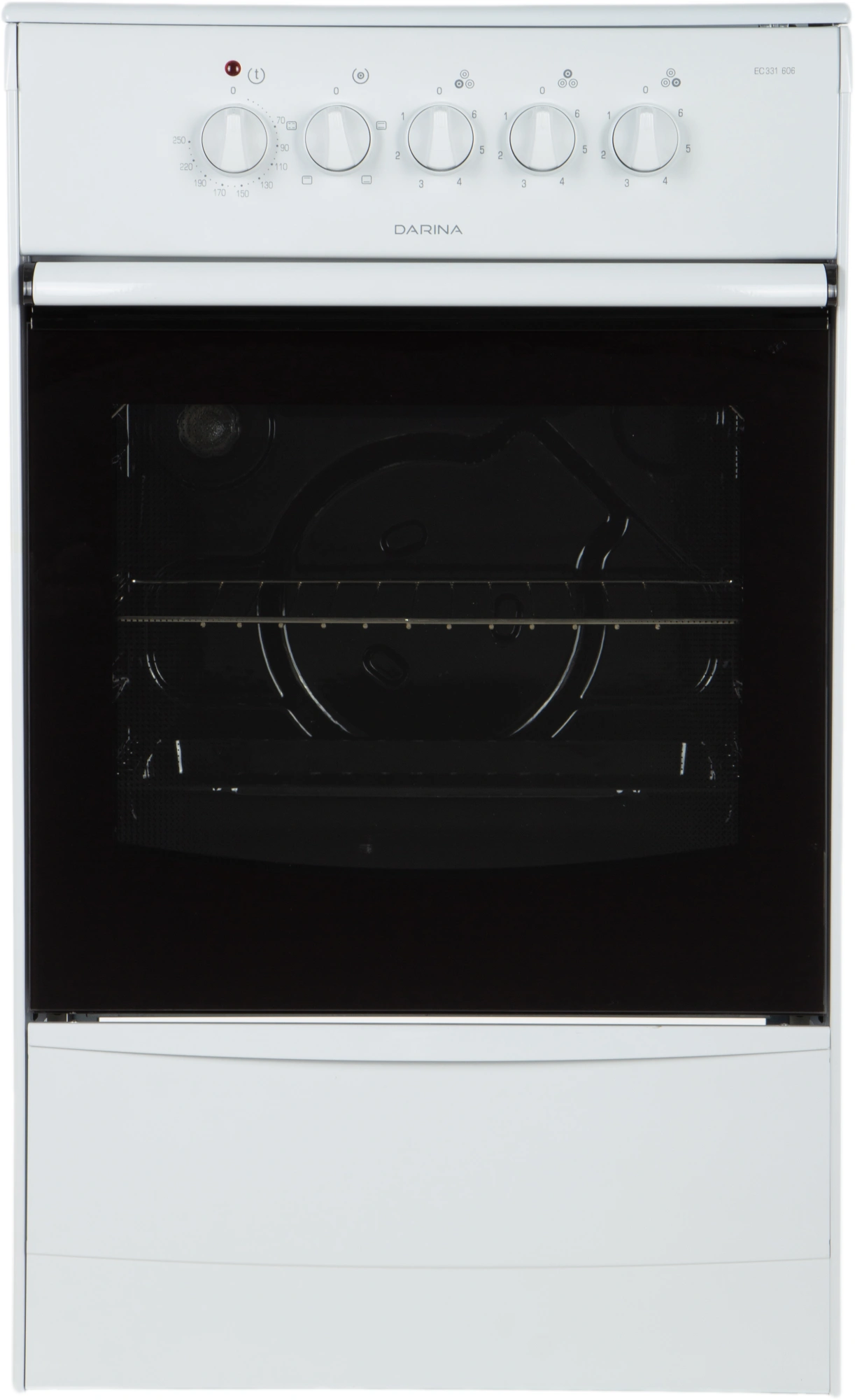 Плита Электрическая Darina 1B EC 331 606 W белый/черный стеклокерамика (без крышки)