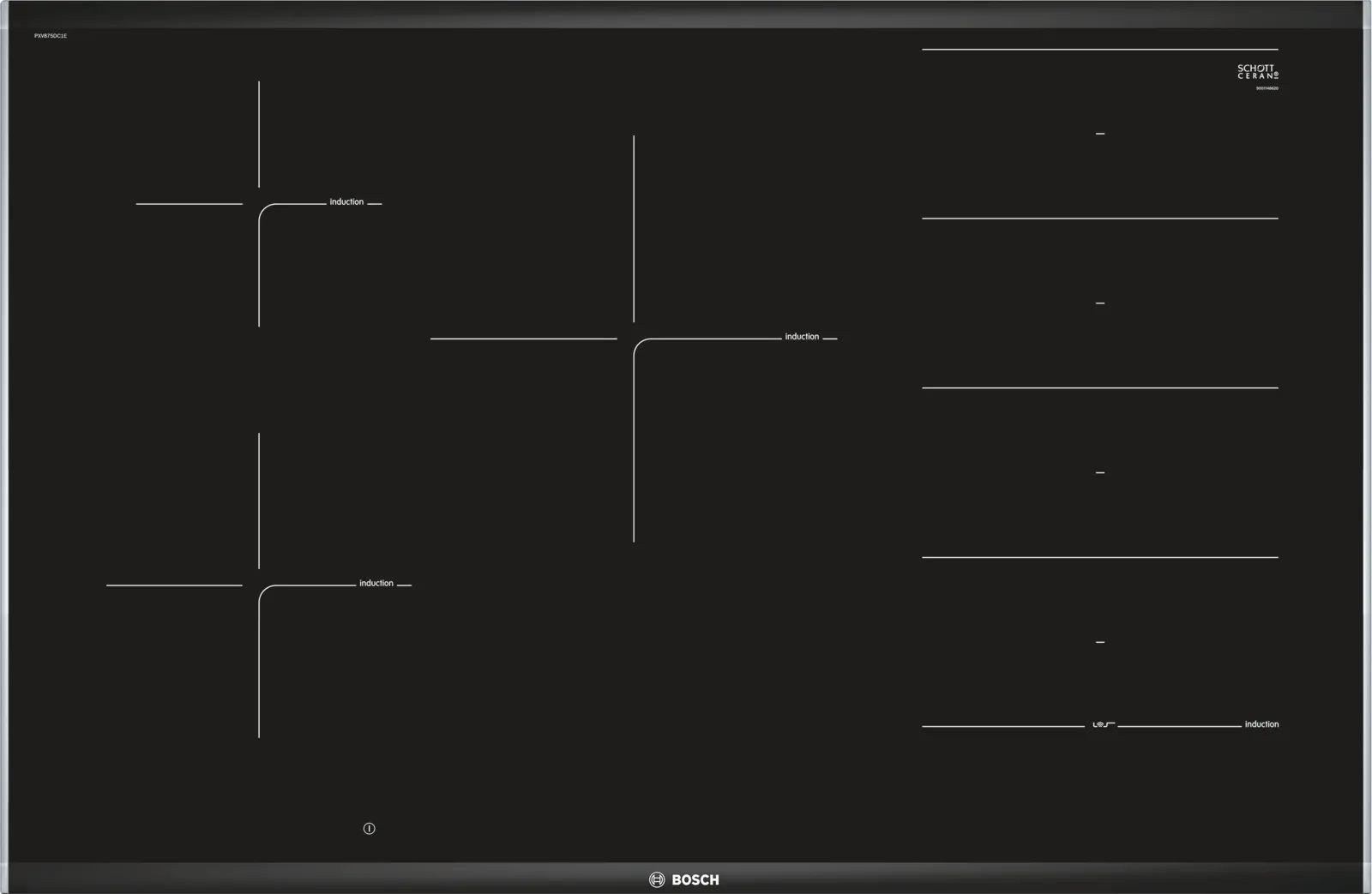Индукционная варочная поверхность Bosch Serie 8 PXV875DC1E черный