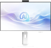 Моноблок MSI Modern AM273QP AI 1UM-273XRU 27" WQHD Core Ultra 7 155U (1.7) 16Gb SSD1Tb Graphics CR без ОС 2.5Gigabit WiFi BT 120W клавиатура мышь Cam белый 2560x1440