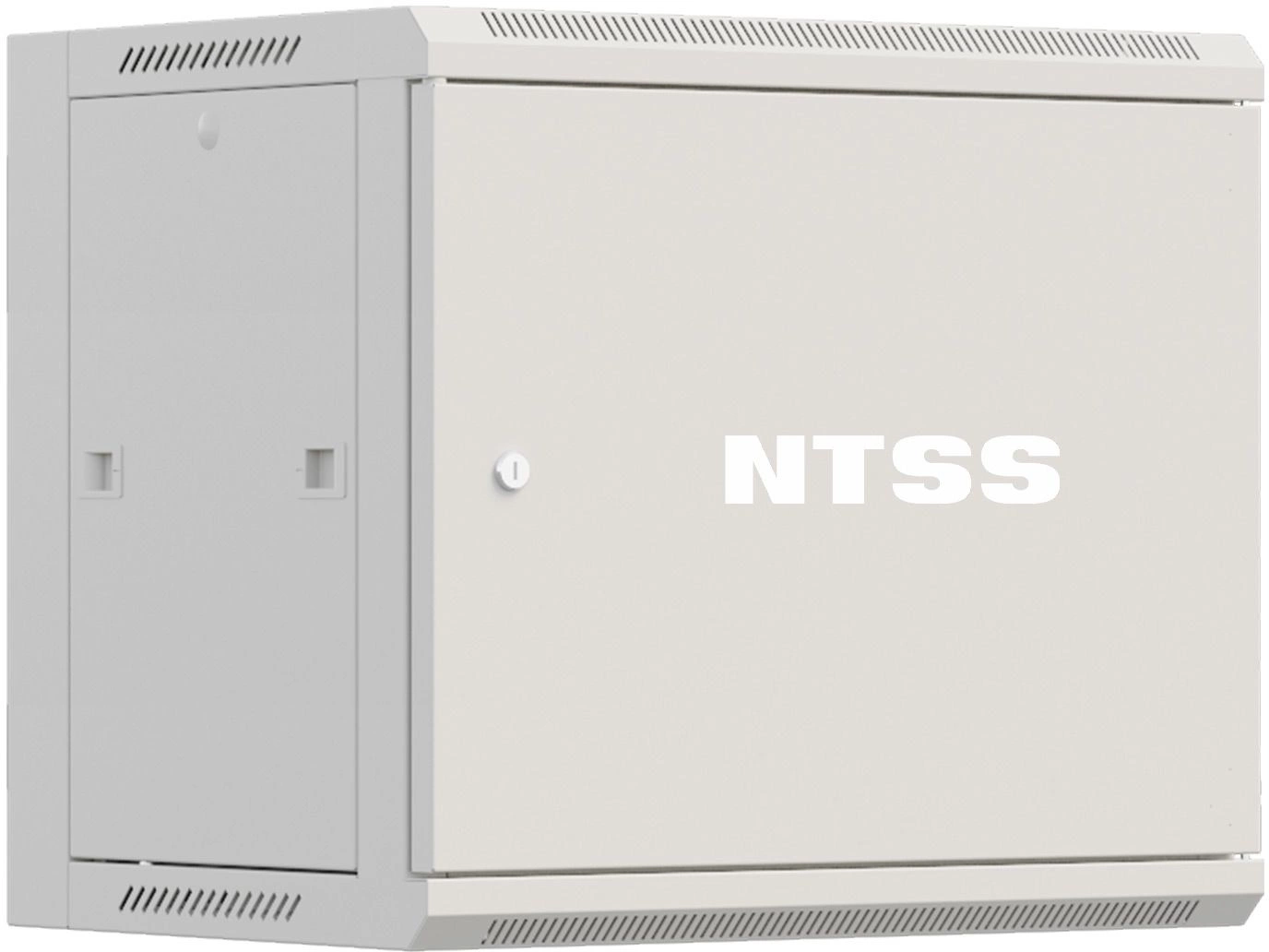 Шкаф коммутационный NTSS Премиум (NTSS-W12U6060FD) настенный 12U 570x600мм пер.дв.металл 60кг серый 500мм 27кг 220град. 635мм IP20 сталь