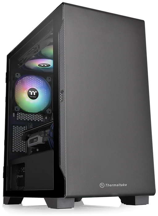Корпус Thermaltake S100 TG черный без БП mATX 5x120mm 4x140mm 1x200mm 1xUSB3.0 1xUSB3.1 audio bott PSU