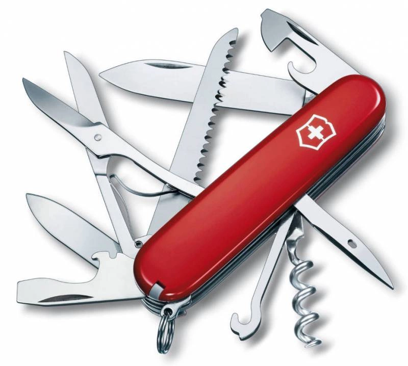 Нож перочинный Victorinox Huntsman (1.3713) 91мм 15функц. красный карт.коробка