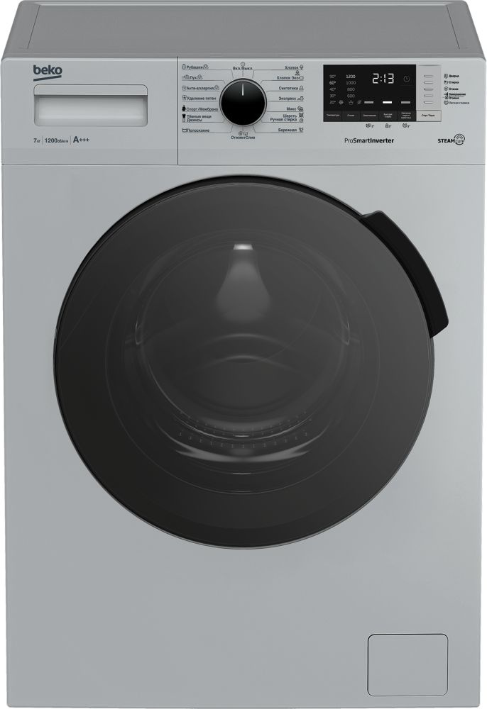 Стиральная машина Beko RSPE78612S класс: A+++ загр.фронтальная макс.:7кг серебристый инвертер