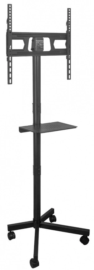Стойка для телевизора Kromax OMEGA-18 черный 16"-65" макс.40кг напольный мобильный