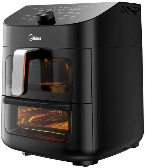 Аэрогриль Midea MAF-CY110A 11л 1550Вт черный/серебристый