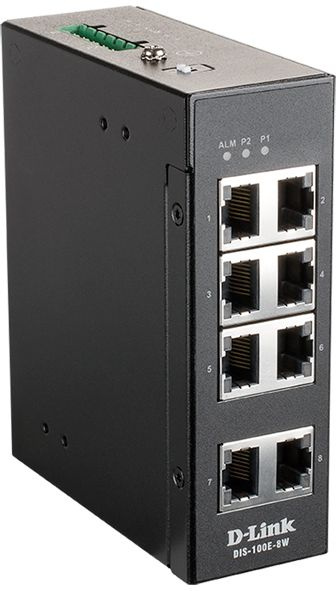 Коммутатор D-Link DIS-100E-8W/A1A 8x100Мбит/с неуправляемый