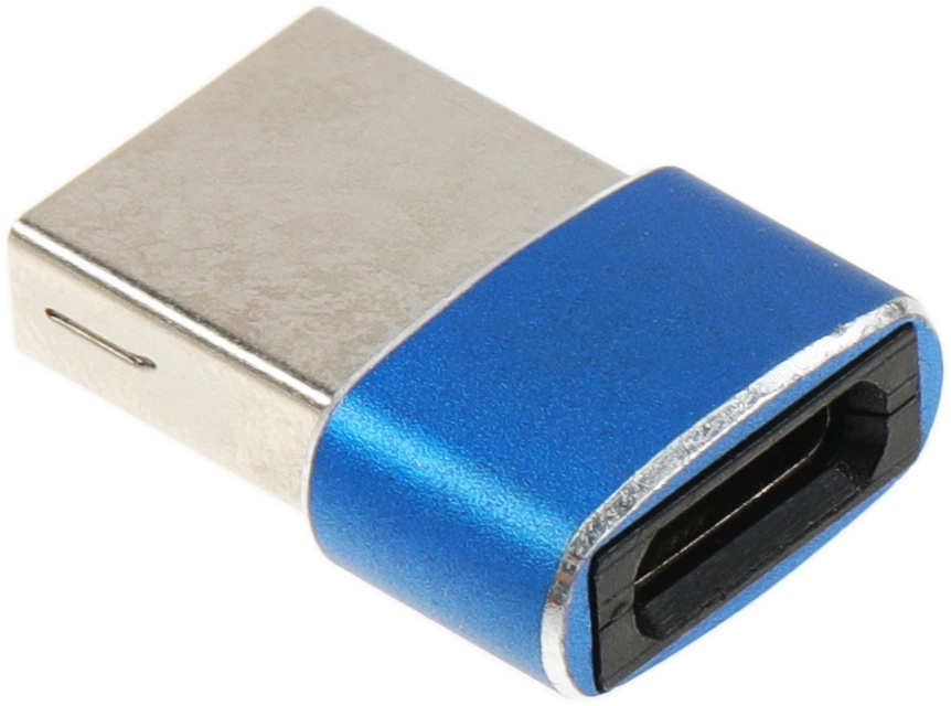 Адаптер Premier 6-071 USB 2.0 A(m) USB Type-C (f) синий (пакет)