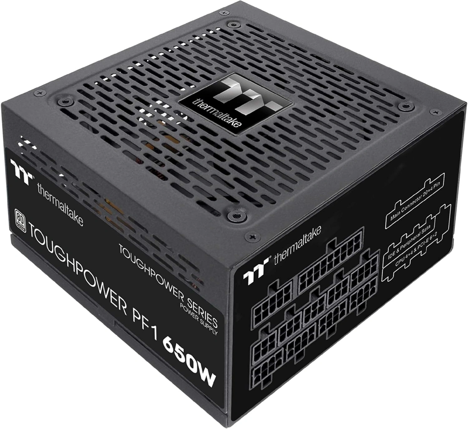 Блок питания Thermaltake ATX 650W Toughpower PF1 80+ platinum (20+4pin) APFC 140mm fan 9xSATA Cab Manag RTL