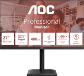 Монитор AOC 27" U27E4CV черный IPS LED 16:9 HDMI M/M матовая HAS Piv 400cd 3840x2160 60Hz DP 4K USB 6.83кг