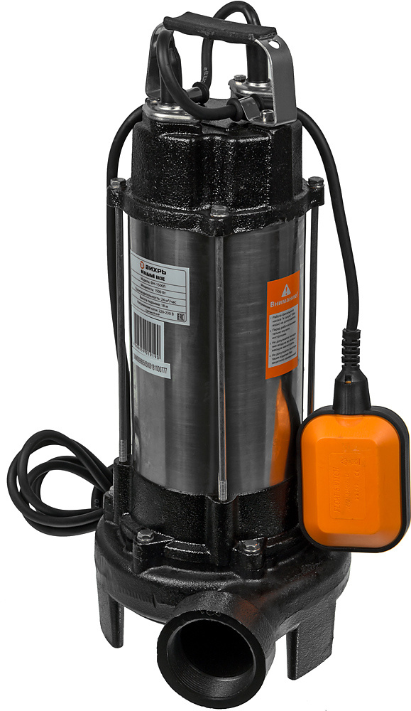 Насос фекальный Вихрь ФН-1500Л 1500Вт 24000л/час (68/5/5)
