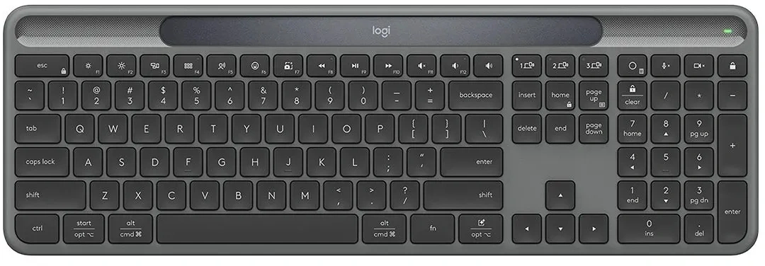 Клавиатура Logitech K980 графитовый беспроводная BT slim (920-013768)