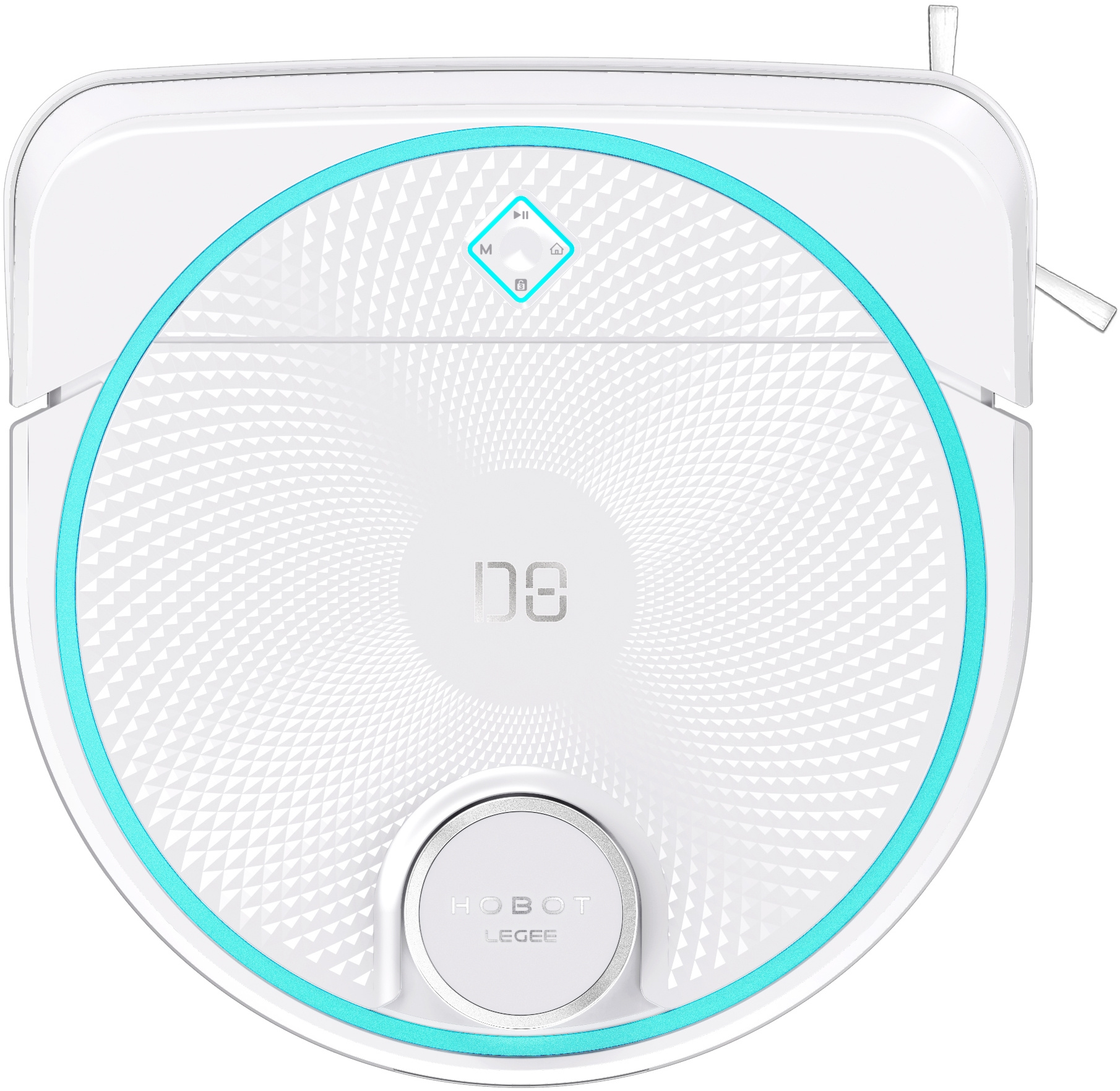 Пылесос-робот Hobot Legee D8 белый/бирюзовый