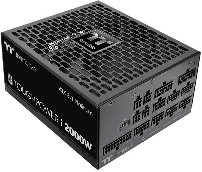 Блок питания Thermaltake ATX 2000W Toughpower i Gen.5 80+ platinum 24pin APFC 140mm fan color LED 12xSATA Cab Manag RTL