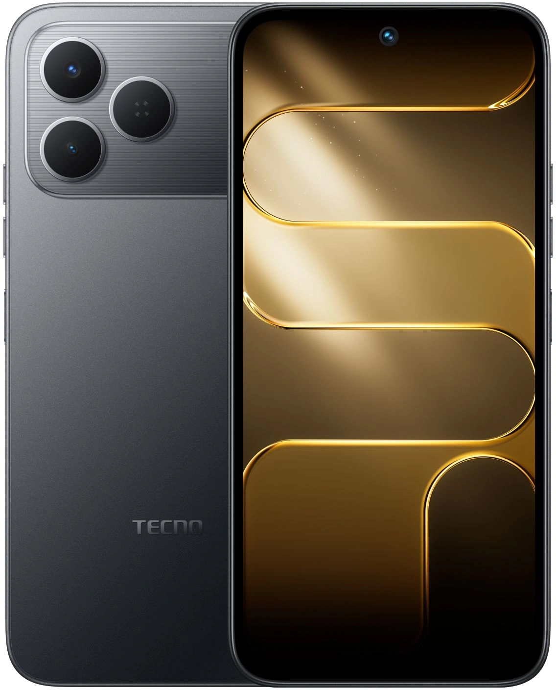 Смартфон Tecno Spark 50 128Gb 4Gb черный моноблок 3G 4G 2Sim 6.67" 720x1600 Android 16 50Mpix 802.11 a/b/g/n/ac/ax NFC GPS GSM900/1800 GSM1900 Protect FM microSD max2048Gb