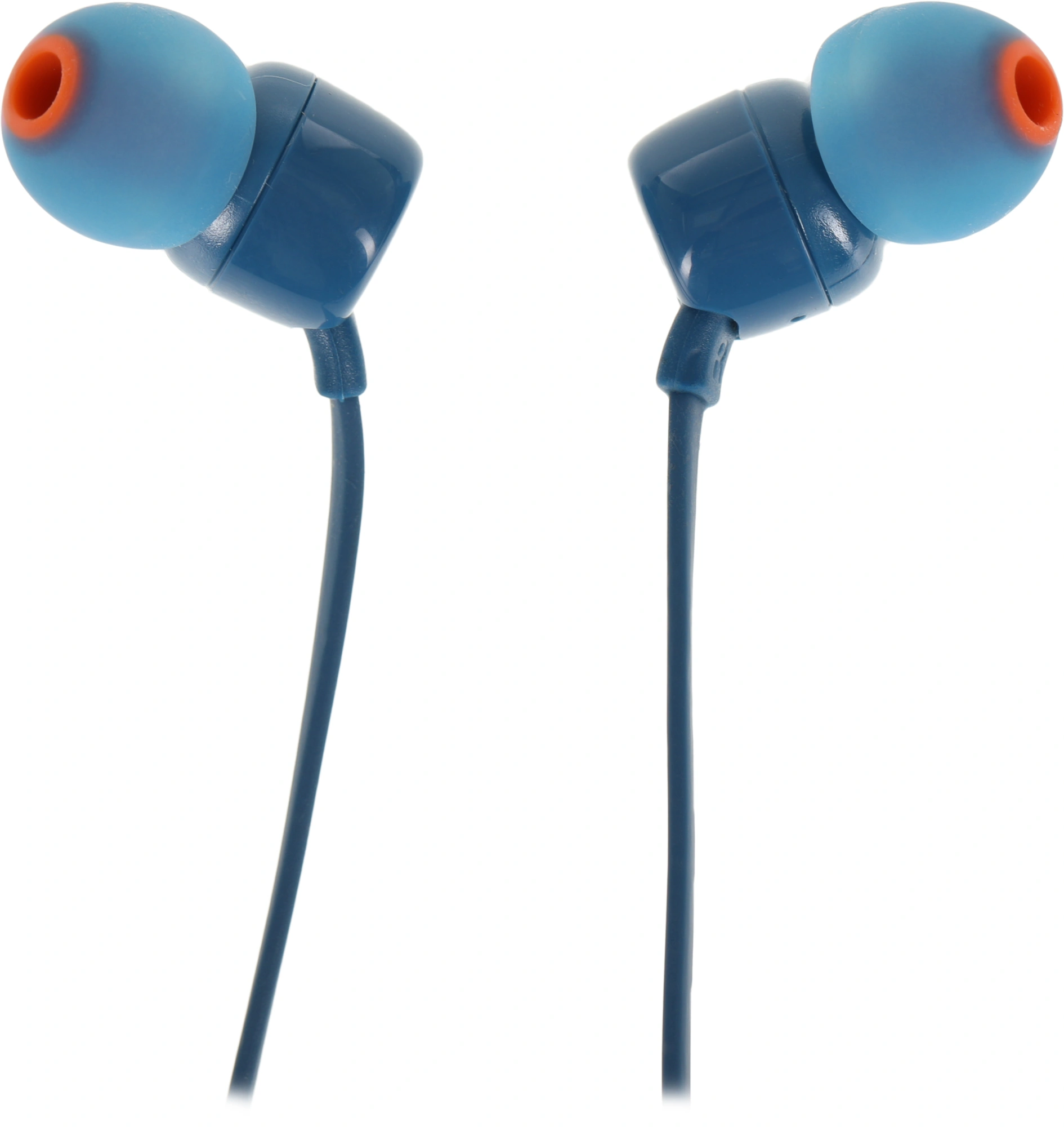 Гарнитура внутриканальные JBL Tune 110 1.2м синий проводные в ушной раковине (JBLT110BLU)