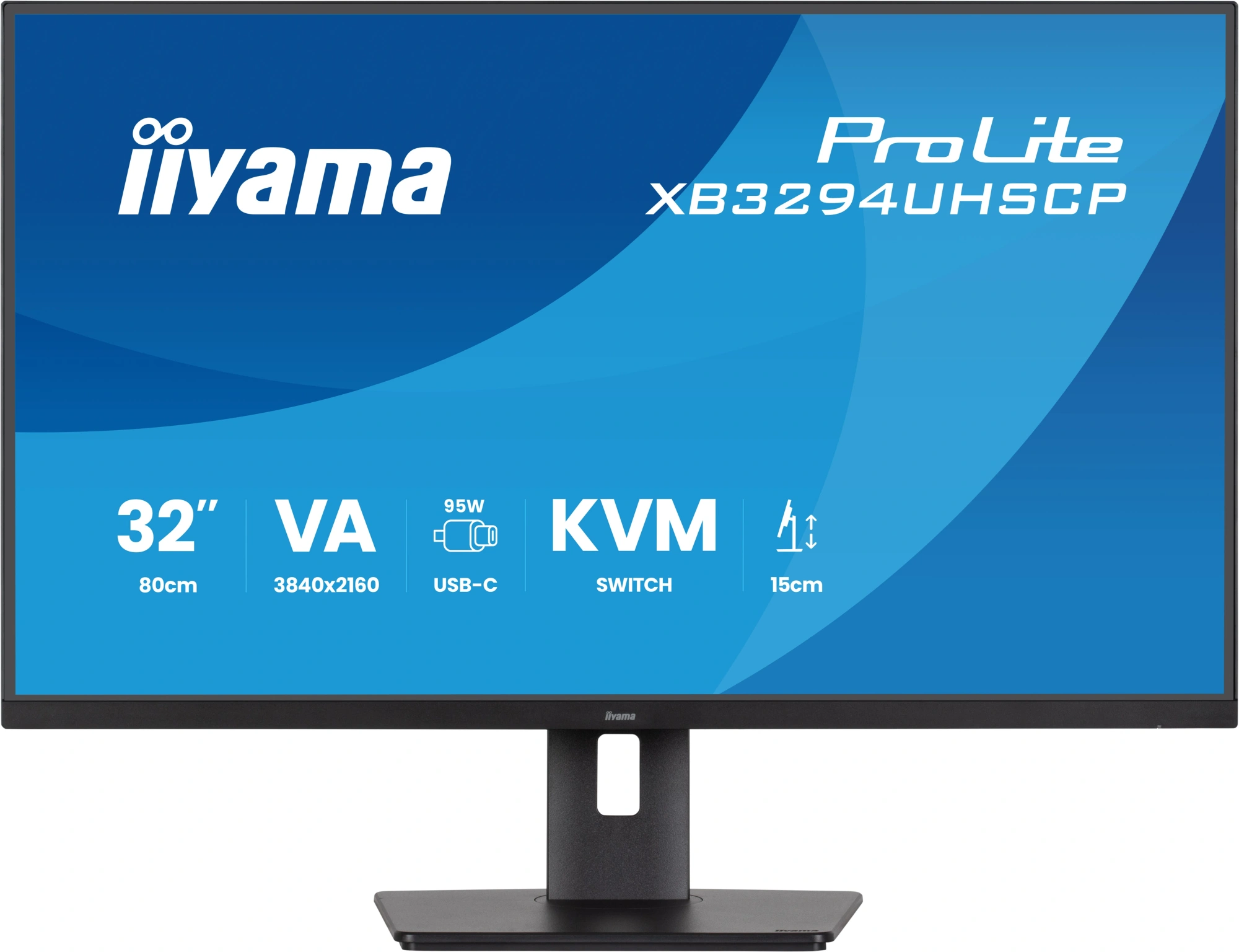 Монитор Iiyama 32" ProLite XB3294UHSCP-B1 черный VA LED 2ms 21:9 HDMI M/M матовая HAS Piv 3000:1 400cd 178гр/178гр 3440x2160 75Hz DP 4K USB 9.7кг