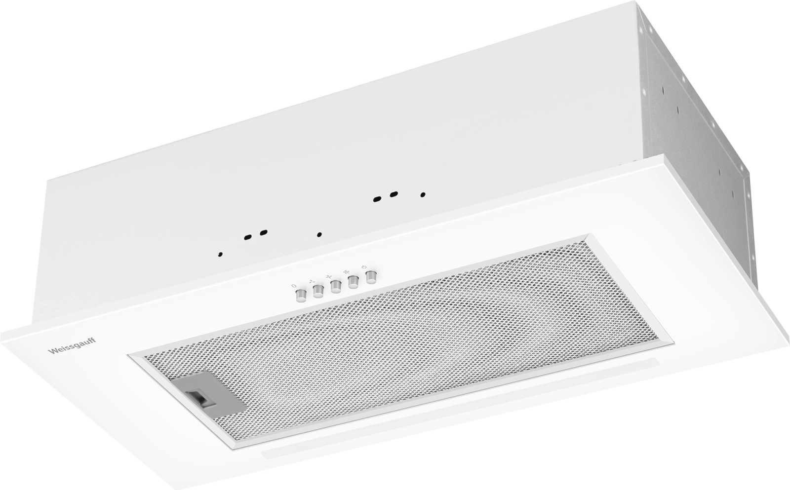 Вытяжка встраиваемая Weissgauff Integra 850 PB WH белый управление: кнопочное (1 мотор)