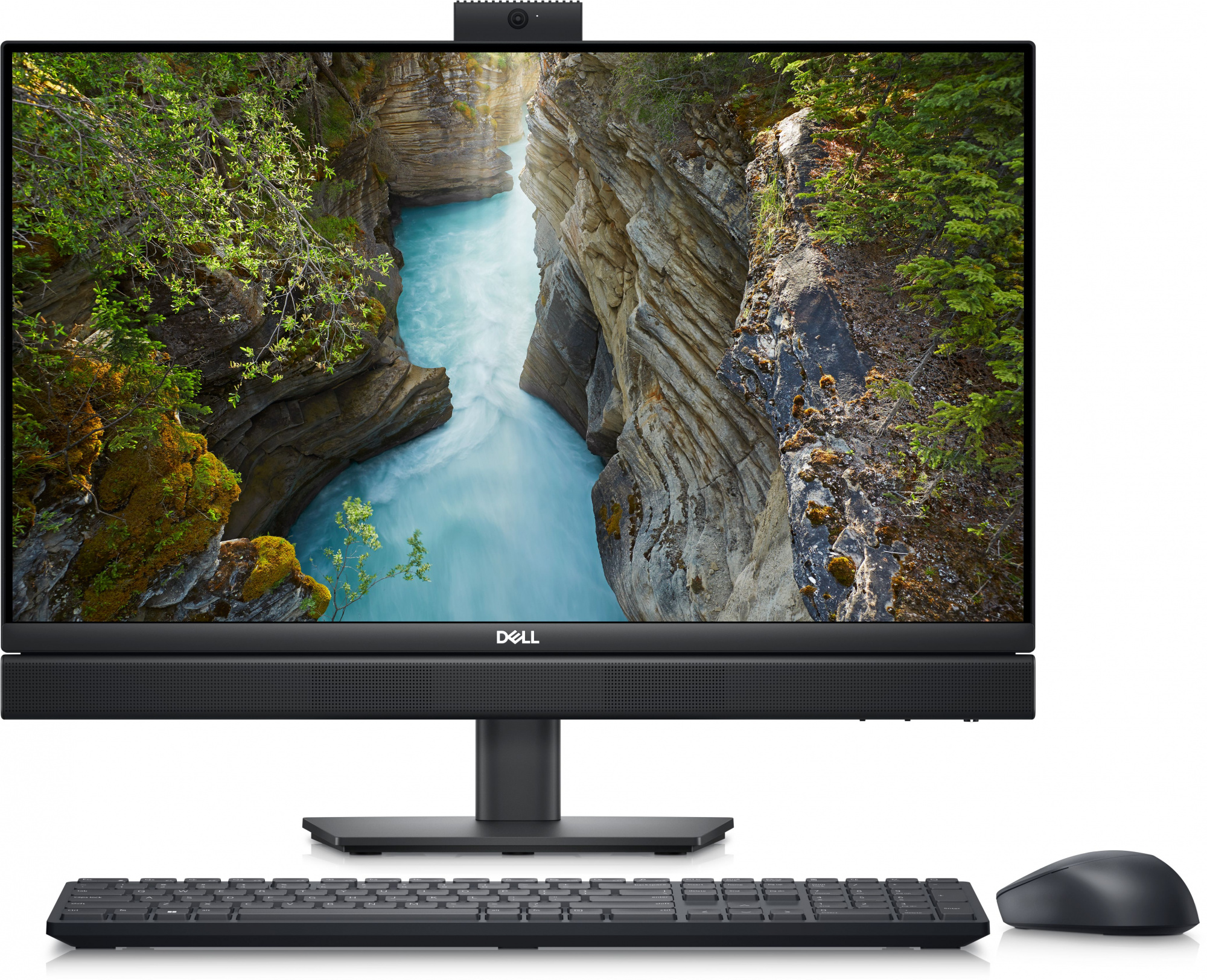 Моноблок Dell Optiplex 7410 23.8" Full HD i3 13100T (2.5) 8Gb SSD256Gb UHDG 730 CR Windows 11 Pro GbitEth WiFi BT 130W клавиатура мышь Cam черный 1920x1080