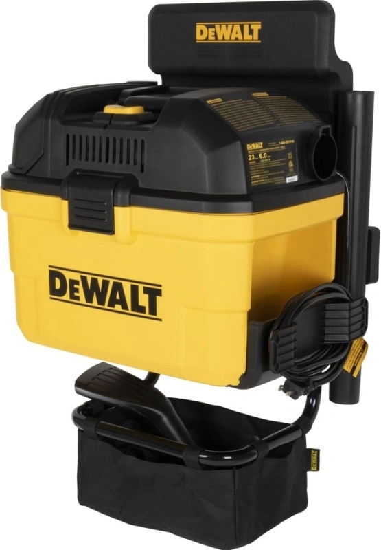 Строительный пылесос DeWalt DXV23G 1100Вт (уборка: сухая/влажная/выдув/сбор воды) желтый
