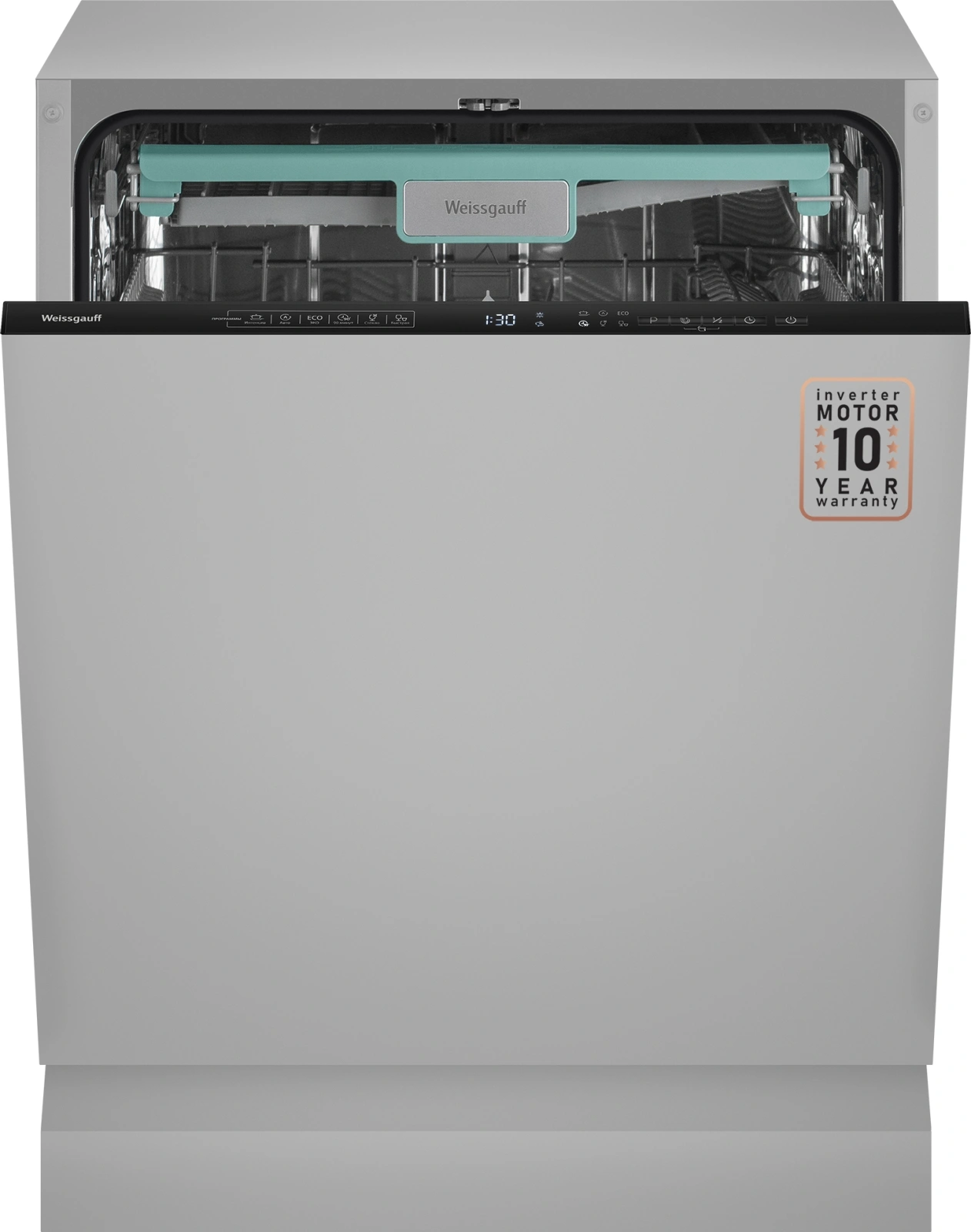 Посудомоечная машина встраив. Weissgauff BDW 6135 D Inverter AutoOpen Timer Floor узкая