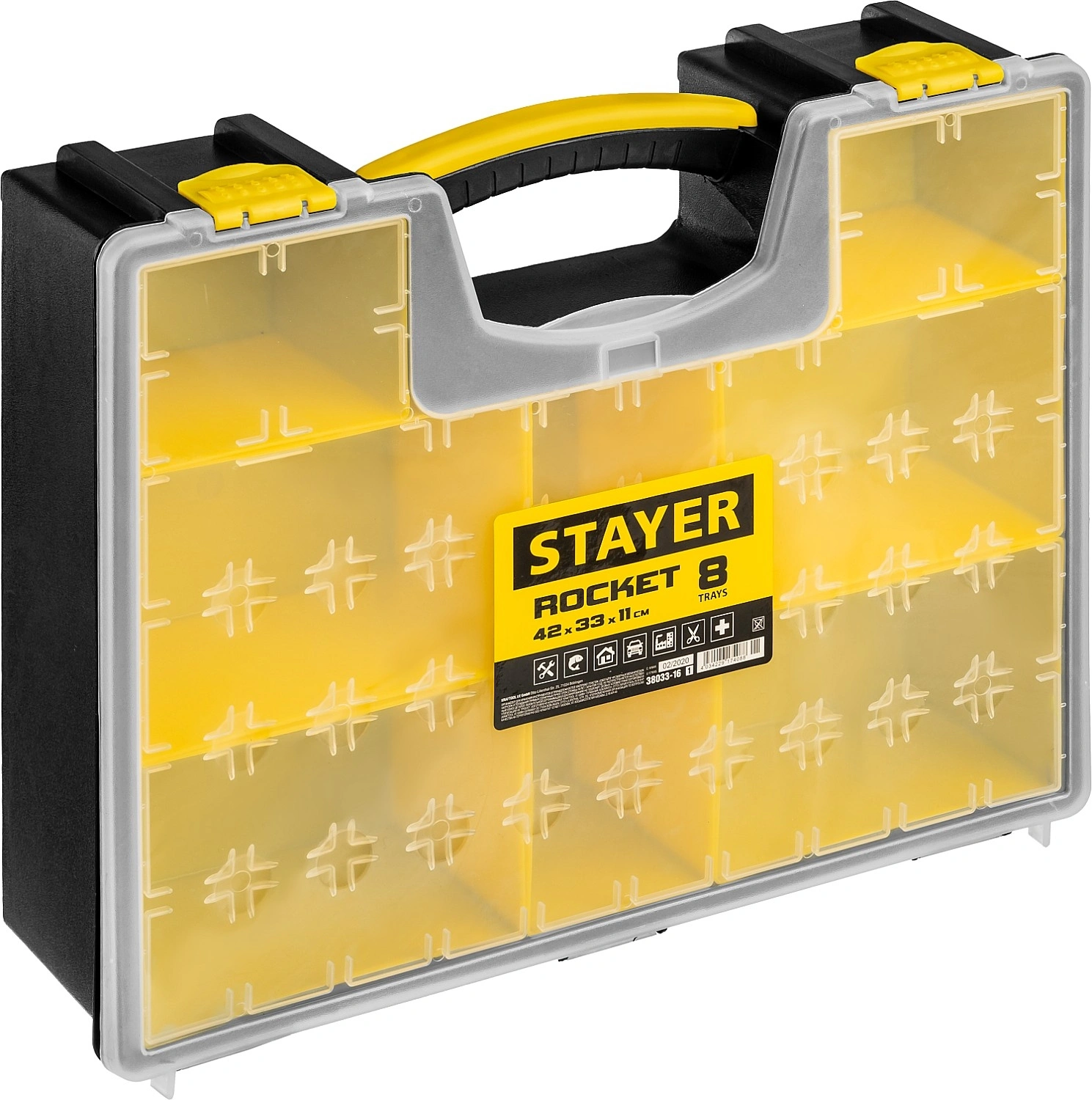 Органайзер Stayer 38033-16_z01 8отд. черный