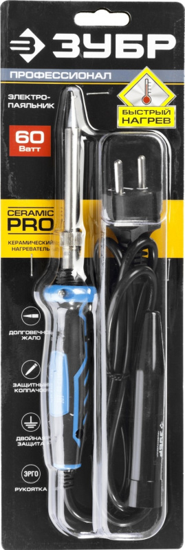 Паяльник Зубр Профессионал 55413-60 электрический 60Вт