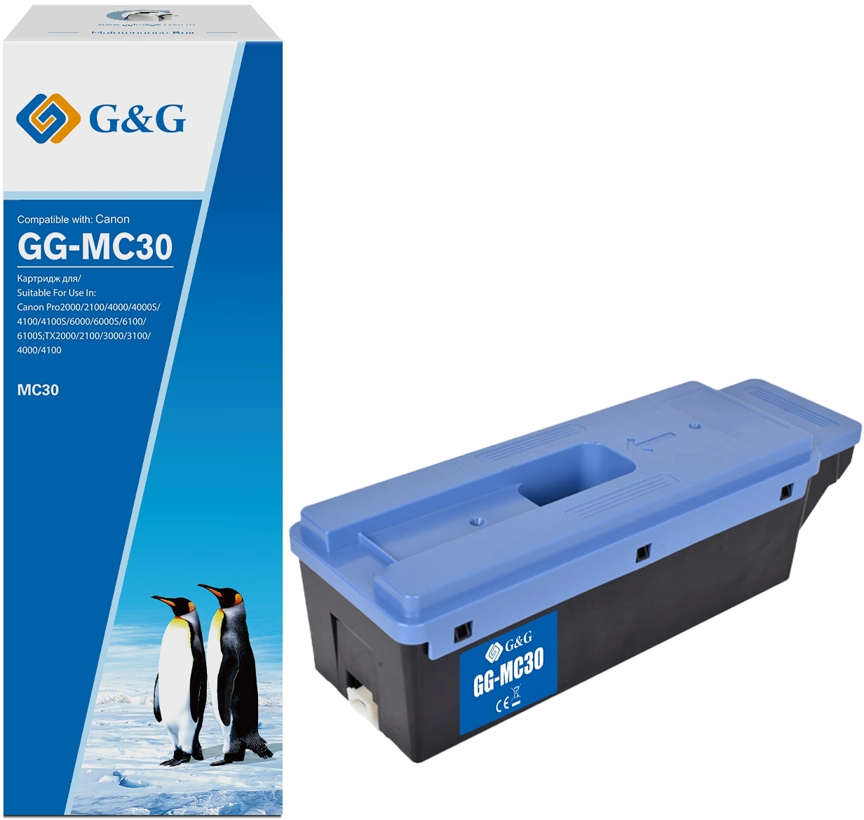 Бункер G&G GG-MC30 (MC-30 емкость для отработанных чернил) для Canon Pro2000/2100/4000/4000S/4100/4100S/6000/6000S