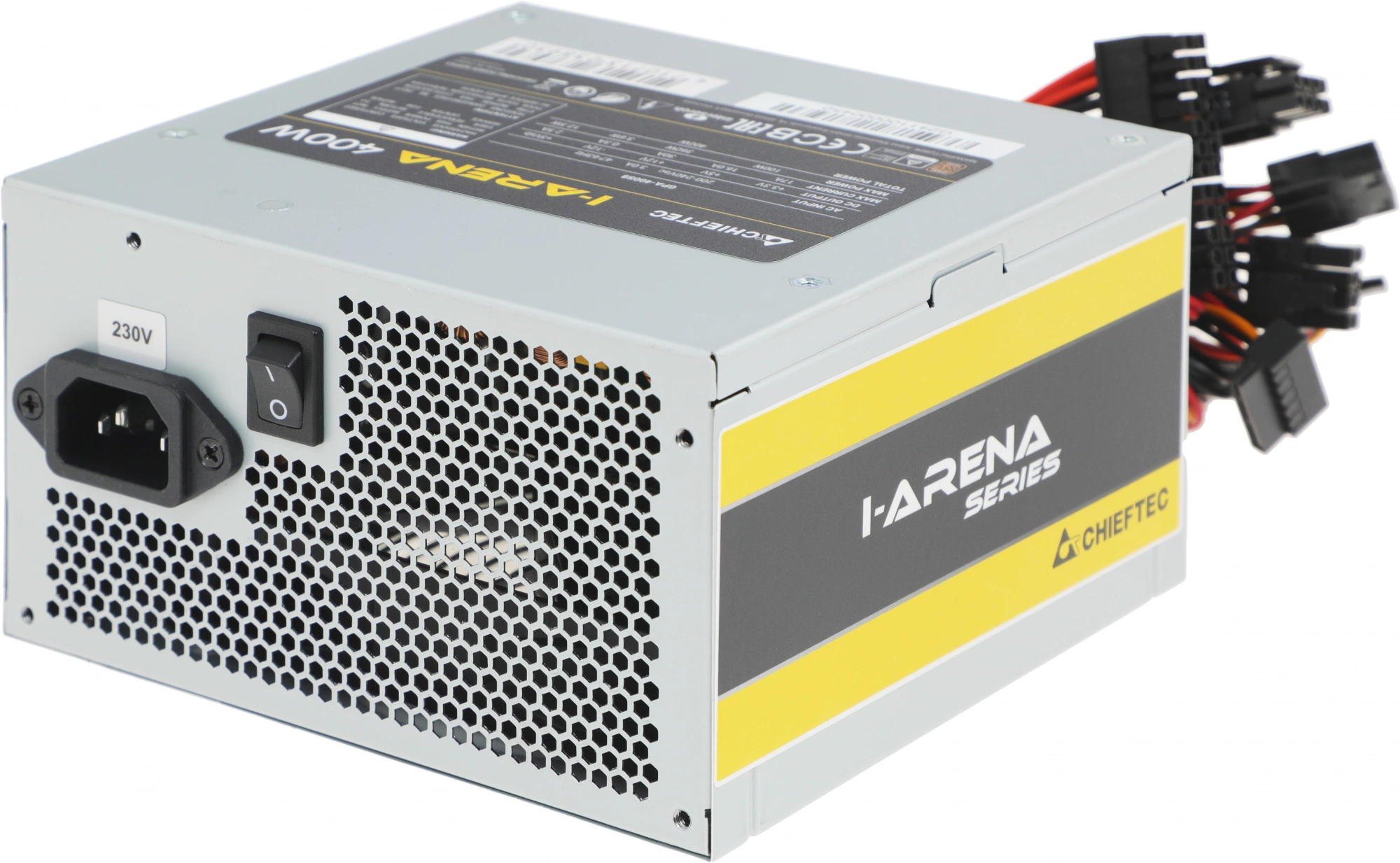 Блок питания Chieftec ATX 400W iArena GPA-400S8 (20+4pin) APFC 120mm fan 3xSATA