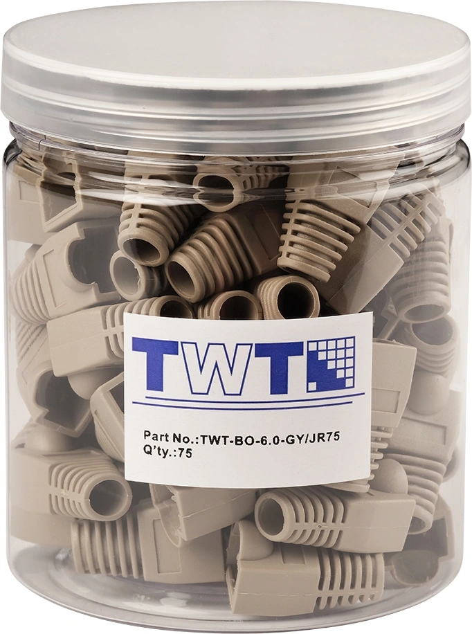 Колпачок Lanmaster (TWT-BO-6.0-GY/JR75) серый (упак.:75шт)