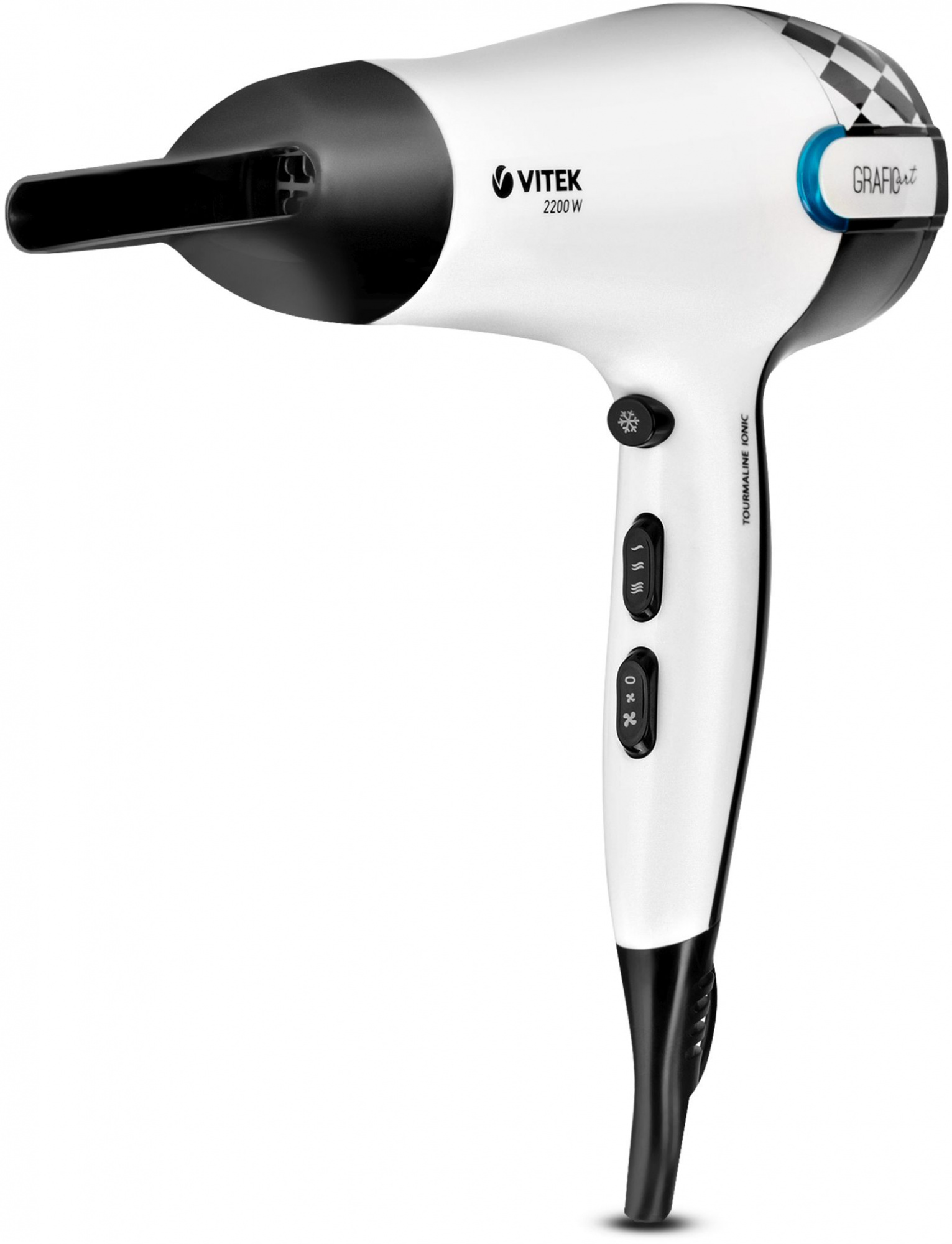 Фен Vitek VT-2299 W 2200Вт белый/черный (2299-VT-01)