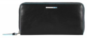 Кошелек женский Piquadro Blue Square PD3229B2R/N черный натур.кожа