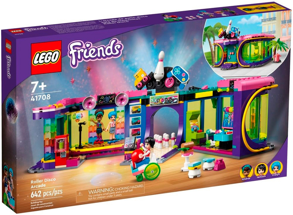 Конструктор Lego Friends Roller Disco Arcade (элем.:642) пластик (7+) (41708)