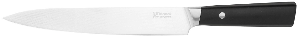Нож кухонный Rondell Spata RD-1136 стальной разделочный лезв.200мм прямая заточка черный блистер