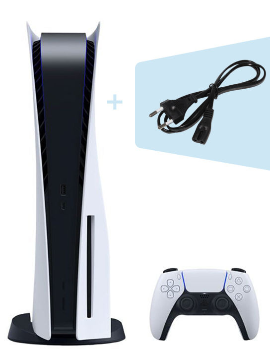 Игровая консоль PlayStation 5 CFI-1200A белый/черный +кабель