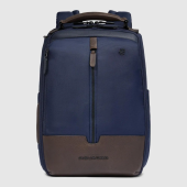 Рюкзак мужской Piquadro Marcel CA6823W138/BLUTM синий/коричневый ткань/натур.кожа