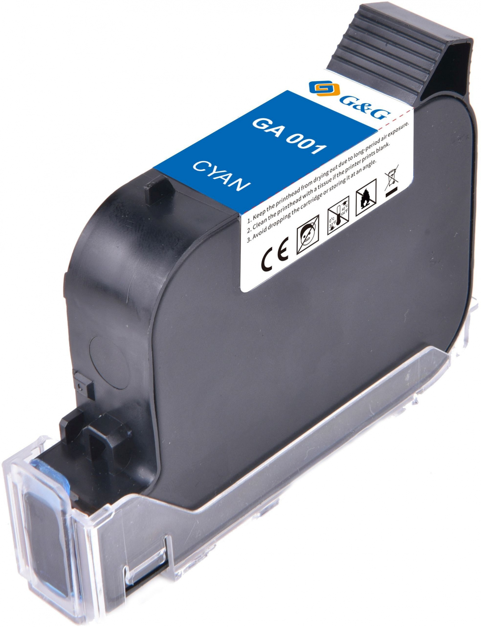 Картридж струйный G&G GA-001C голуб.пигм. (42мл) для G&G GG-HH1001 с чипом
